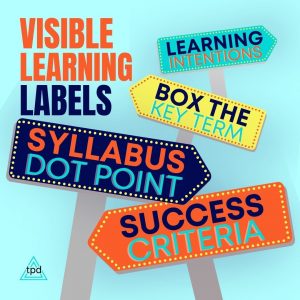 Visible Learning Board Labels