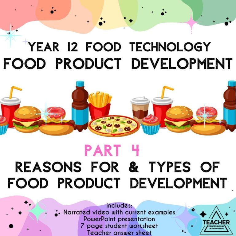 HSC Food Tech Reasons For and Types of Food Product Development Pt 4 ...