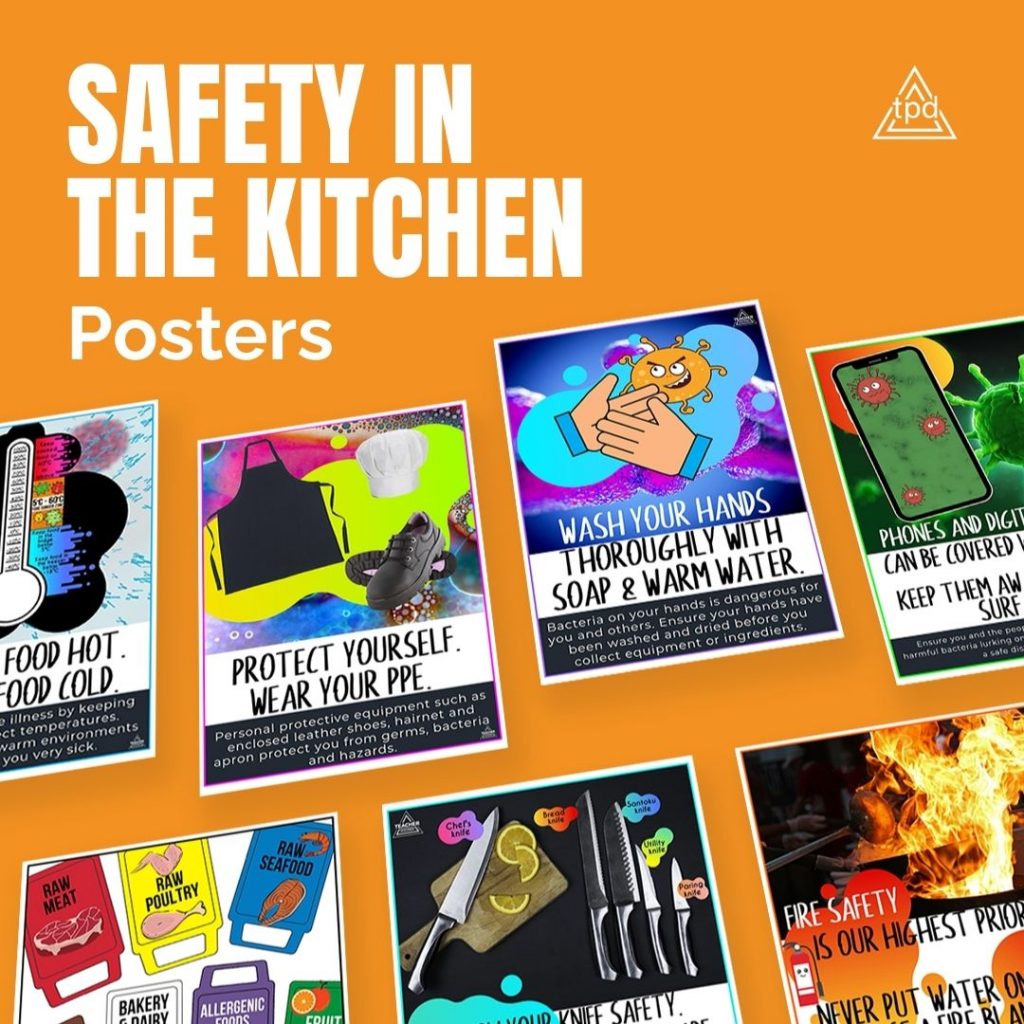 9 Kitchen Safety Poster Ideas Kitchen Safety Safety Posters Food Safety ...