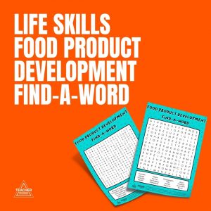 Life Skills Food Product Development Find-a-Words
