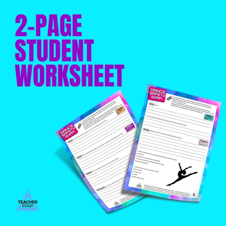 Dance Safety Snap Teacher Professional Development