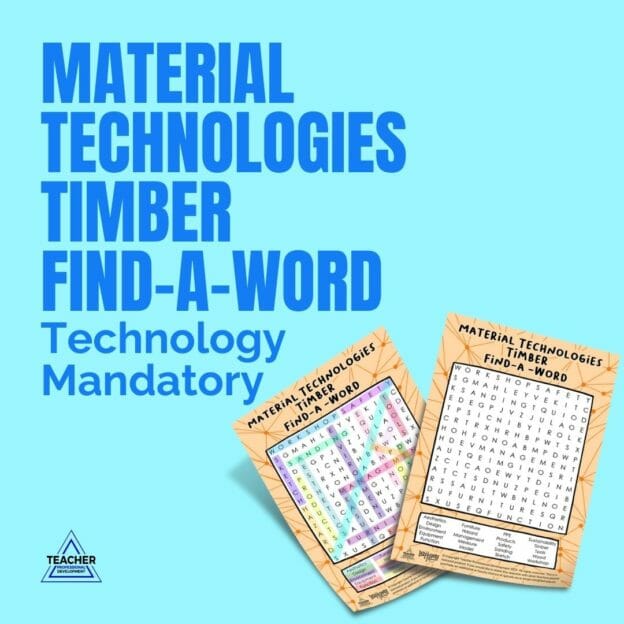 Technology Mandatory Material Technologies Timber Find-a-Word - Teacher ...