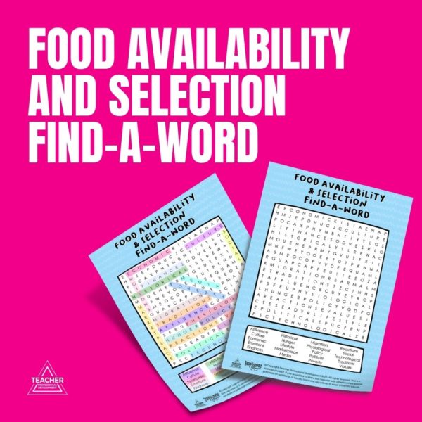 Technological Developments Influential on Food Availability Teacher Professional Development