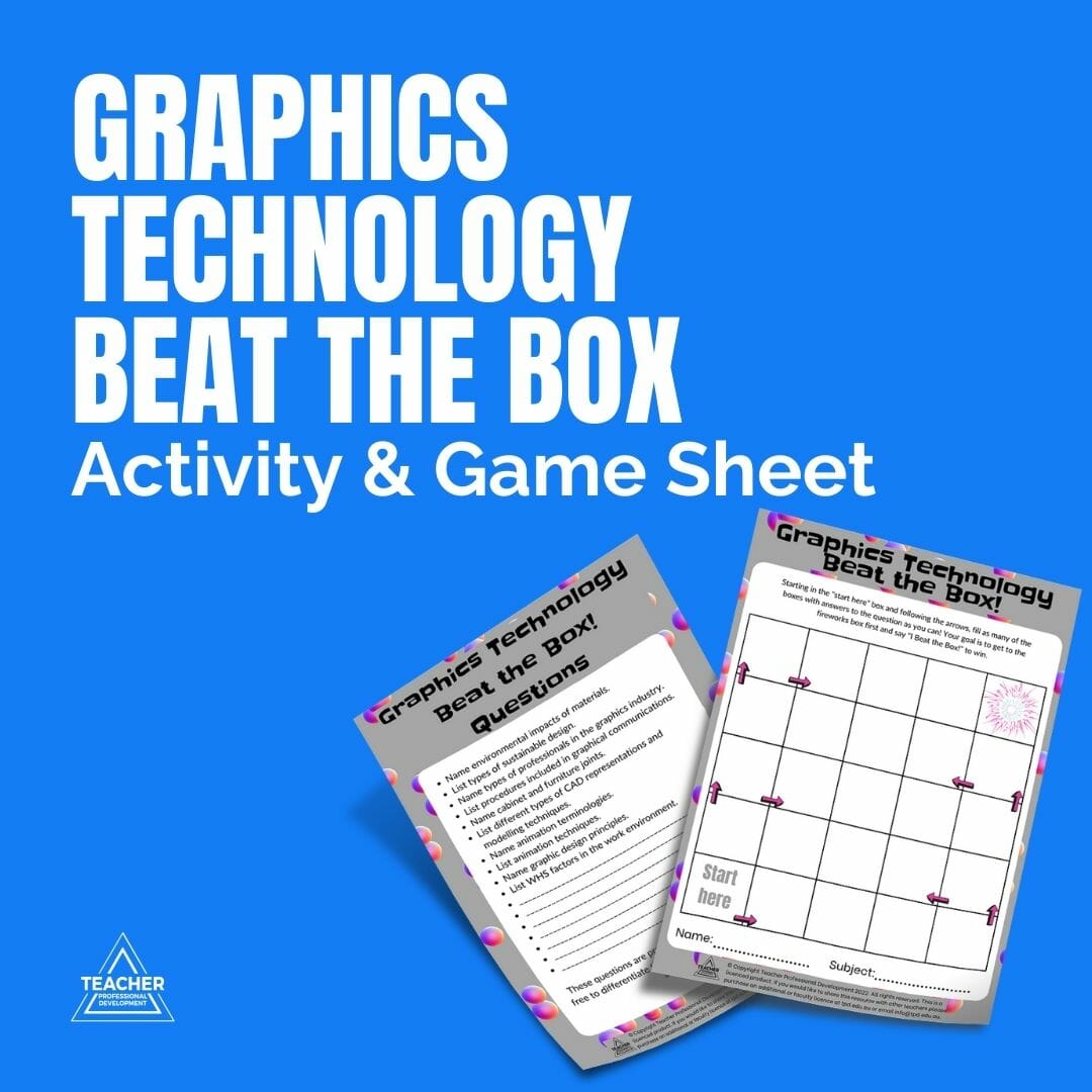 Graphics Technology Beat the Box - Teacher Resource Game