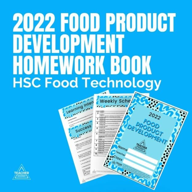2022 Homework Book – Year 12 Food Product Development - Resource