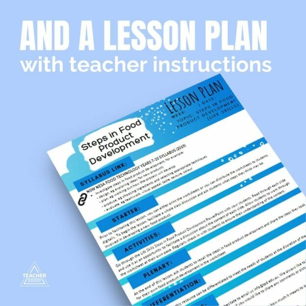 Life Skills Steps in Food Product Development - Teacher Professional ...