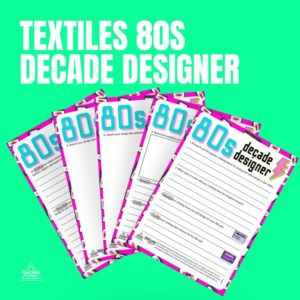 Textiles 80s Decade Designer