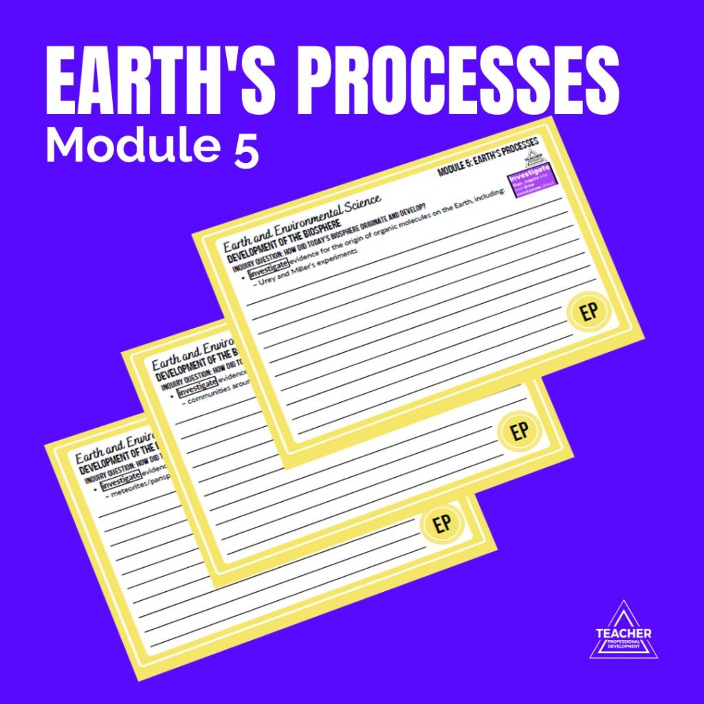 HSC Earth and Environmental Science Study Templates Resource