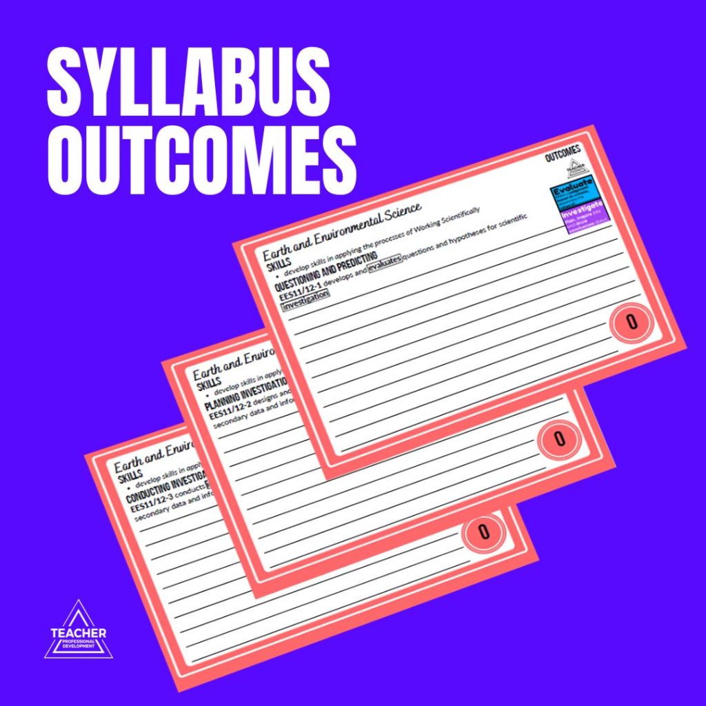 HSC Earth and Environmental Science Study Templates Resource