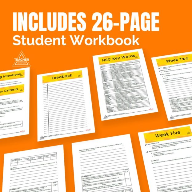HSC Food Manufacture Homework Book v.3 - Teacher Professional Development