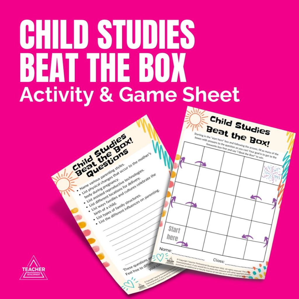 Child Studies Beat the Box - Teacher Resource Game