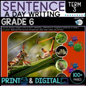 Sentence Writing Year 6 Term 3