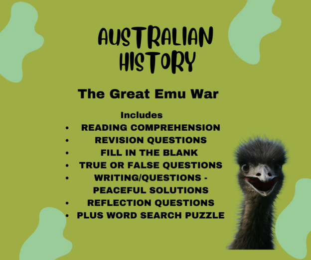 The Great Emu War Australian History Teacher Professional Development