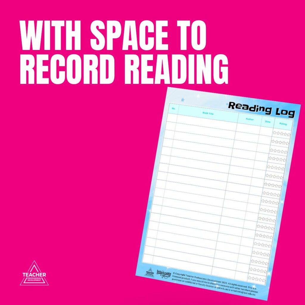 Reading Log Book - Teaching Resource