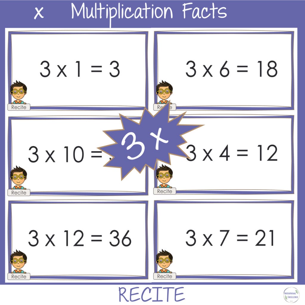FREE BUNDLE 3 Multiplication Division Basic Number Facts WARM UP ...