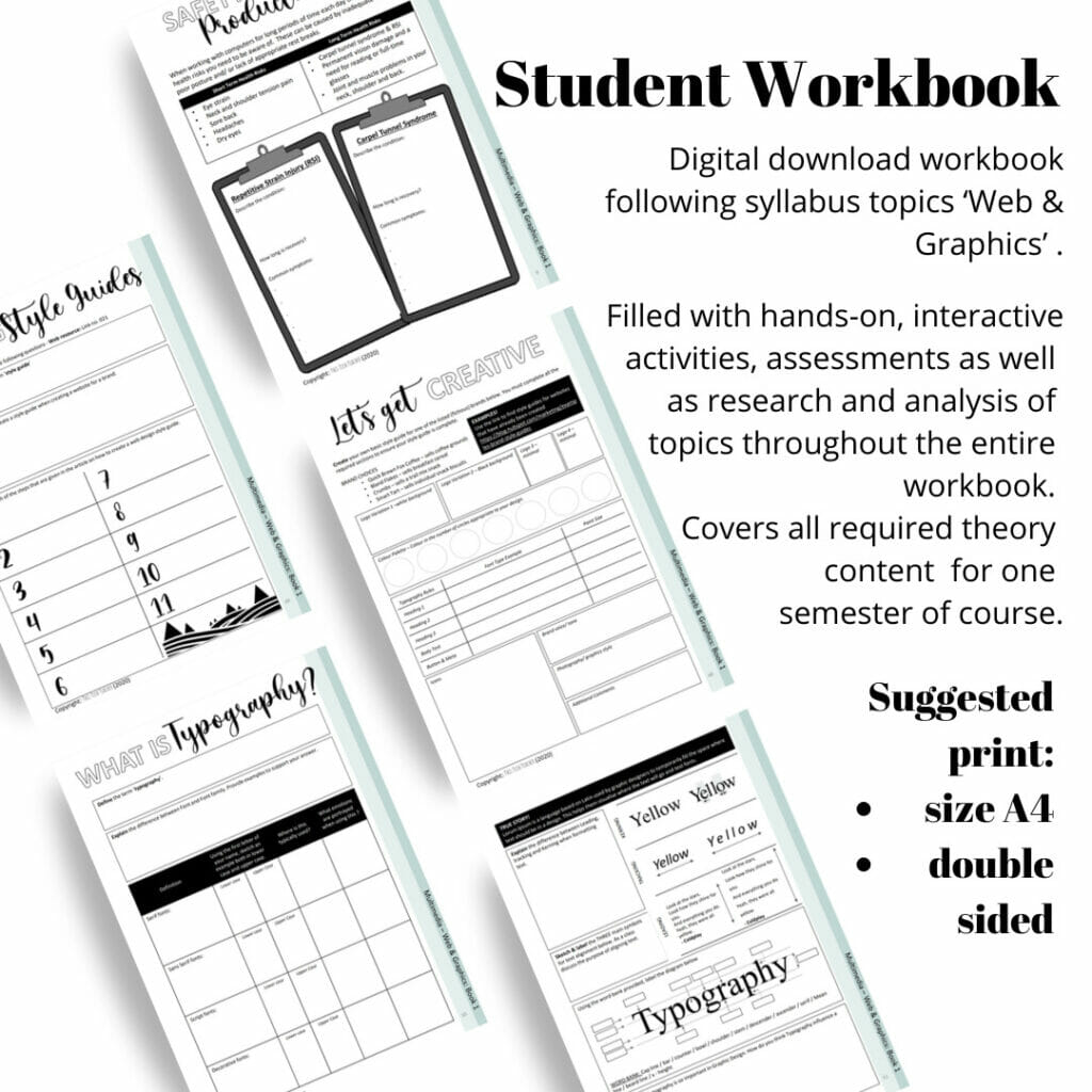 PDF Multimedia Stage 5: Web and Graphics Workbook - Teacher Professional Development