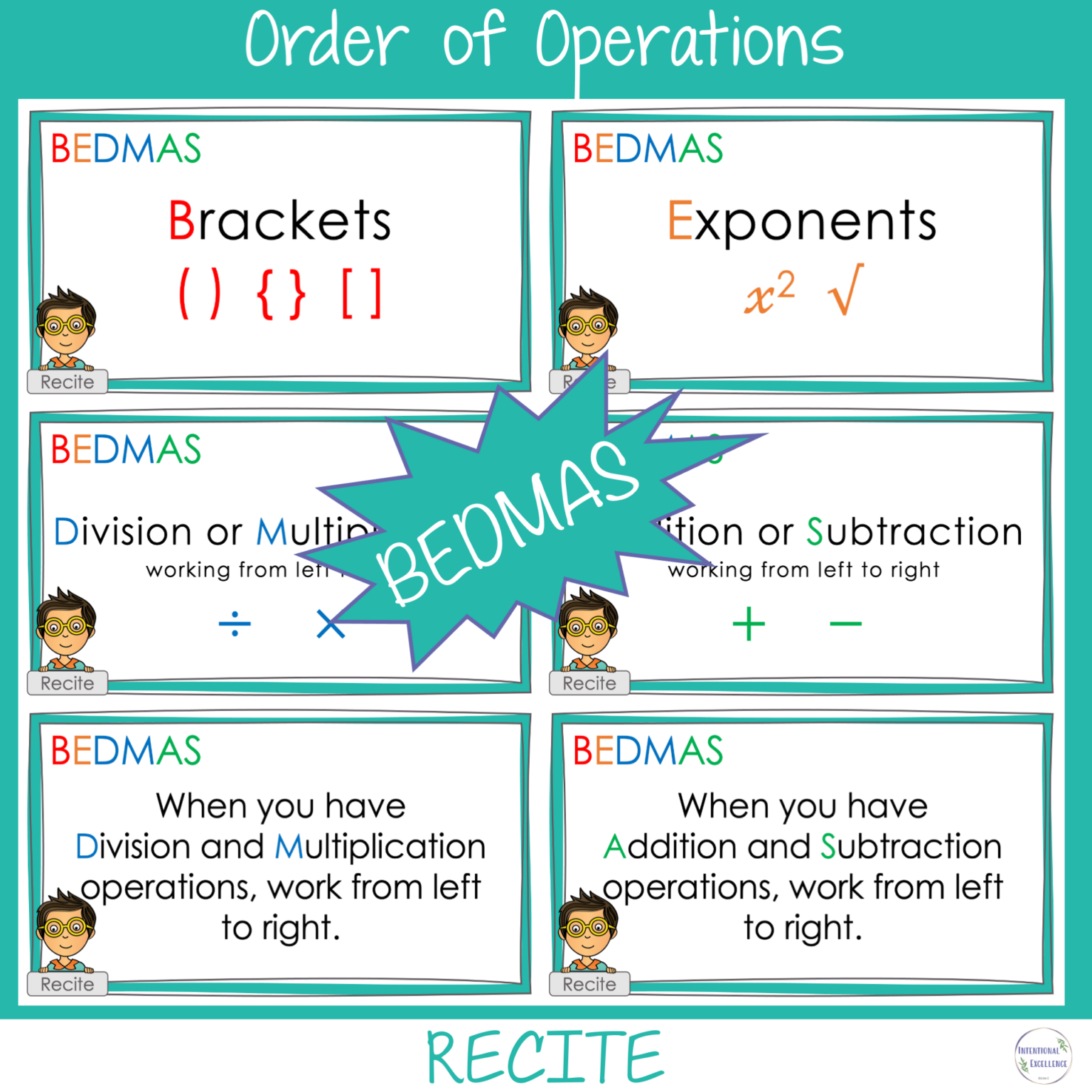 BUNDLE BEDMAS Order of Operations WARM UP and WORKSHEETS Year 6 Math ...