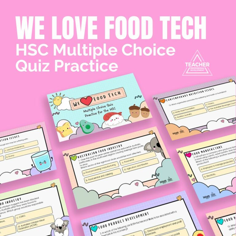 Foodtech Course Quiz HSC Food Technology Multiple Choice Quiz Practice - Teacher ...