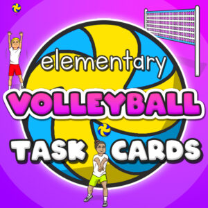 Volleyball skills & drills - Printable task cards for PE and sport