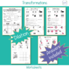 BUNDLE 2D Transformations Dilation Reflection Rotation Translation WARM ...
