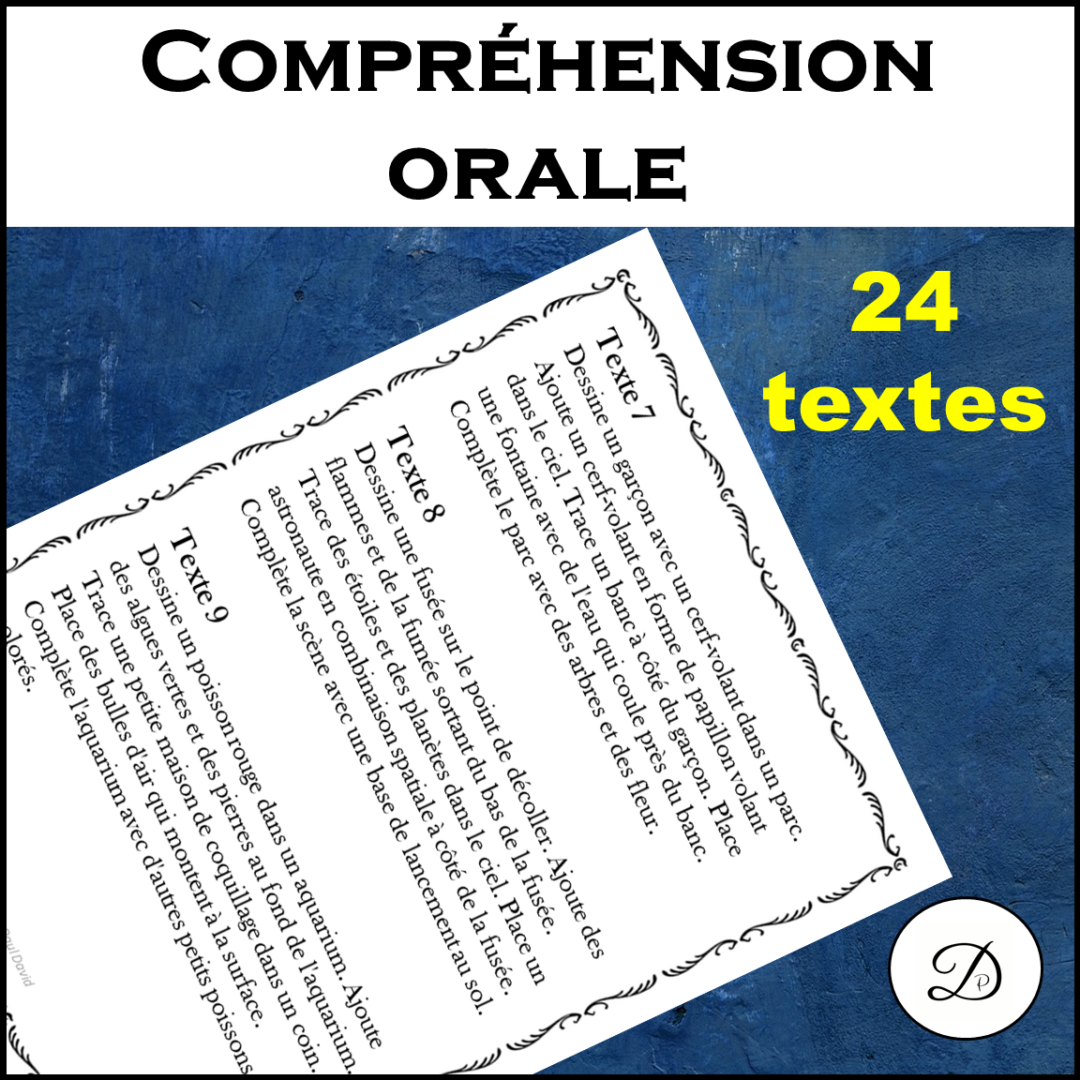 Compr hension orale 24 textes french listening comprehension