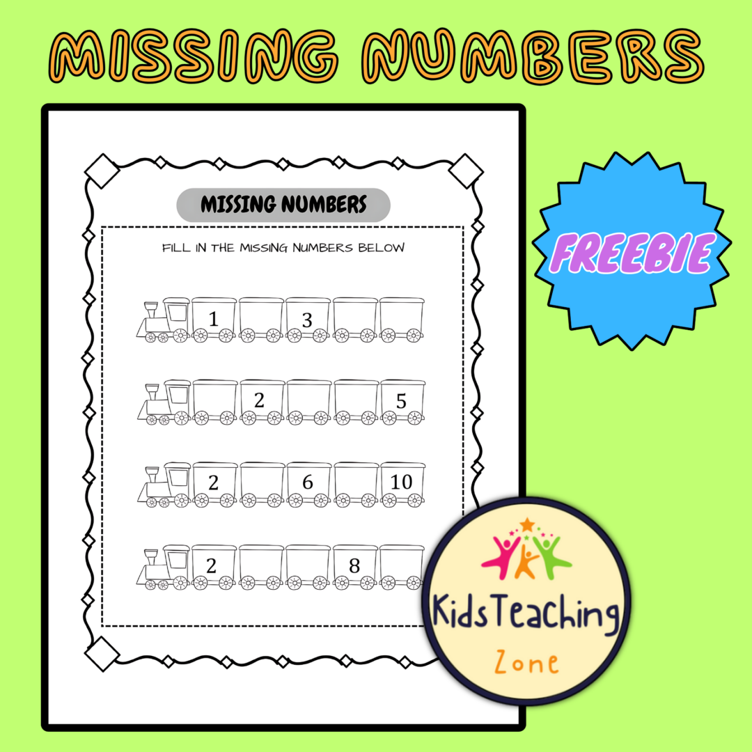 Fill in The Missing Numbers - Math Worksheets Practice - Teacher ...