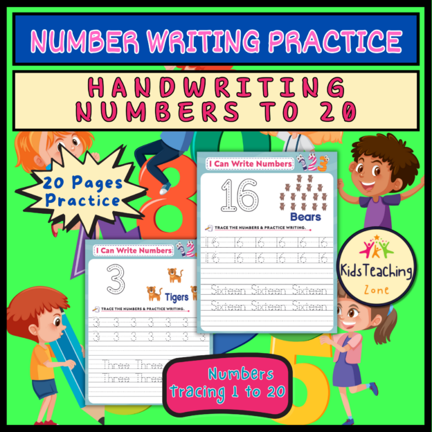 Number Writing Practice - Handwriting Numbers 1 To 20 - Teacher ...