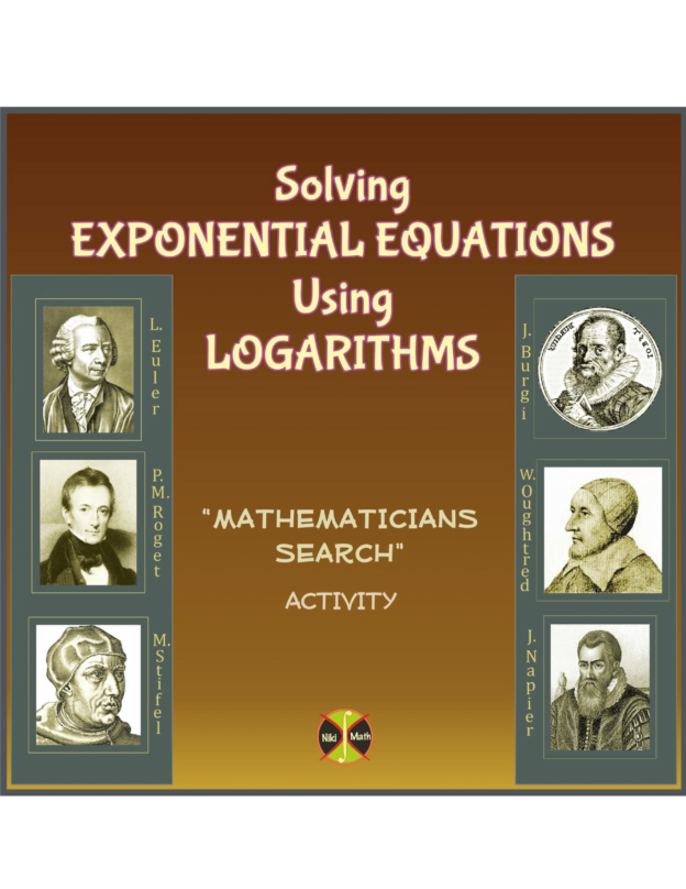 Solving Exponential Equations Using Logarithms -"Mathematicians Search ...