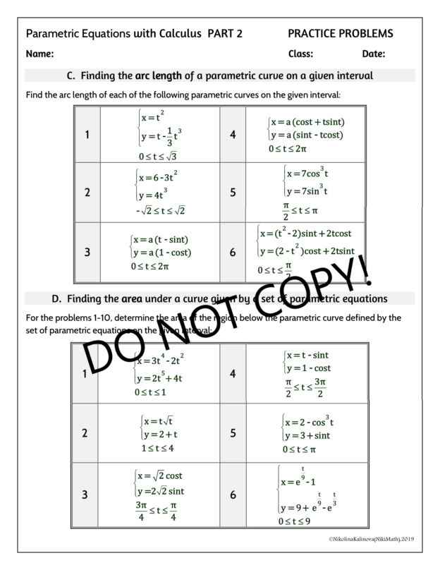Parametric Equations with Calculus - 32 Problems Part 2 - Full ...