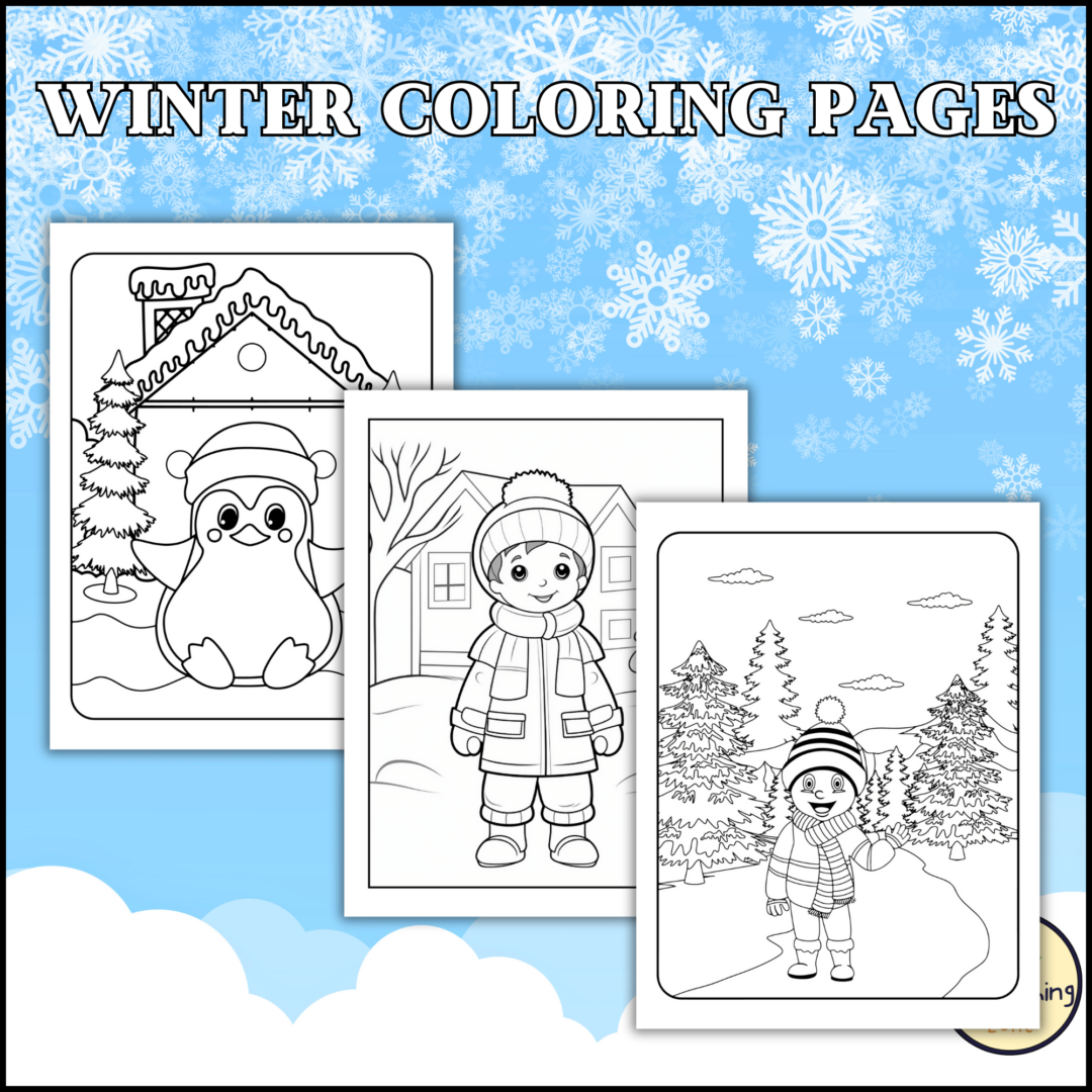 Winter Coloring Pages - Winter and Christmas Themed Coloring Sheets ...