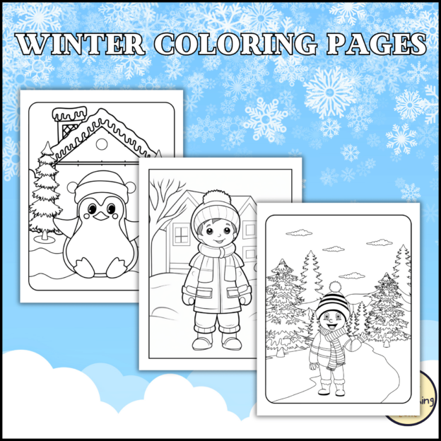Winter Coloring Pages - Winter and Christmas Themed Coloring Sheets ...