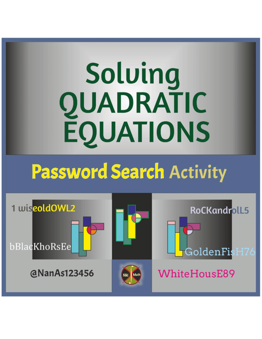 Solving Quadratic Equations with Real & Complex Roots - Password Search ...