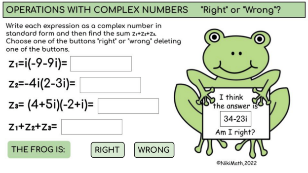 Operations with Complex Numbers - 