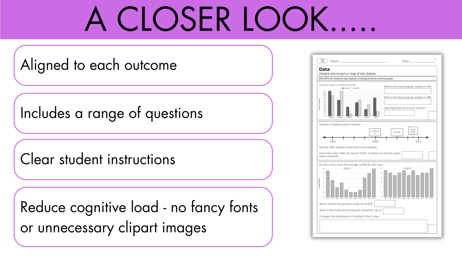 Year 6 statistics and probability assessment maths pack NSW curriculum ...