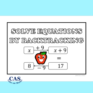 Solve One & Two Step Linear Equations by Backtracking Flowcharts