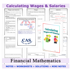 Financial Mathematics – Calculating Wages and Salaries Workbook