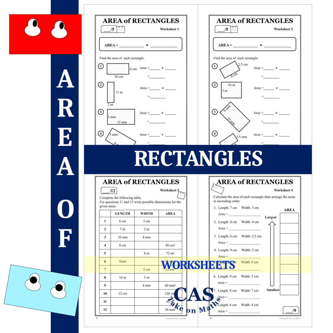 Score Rectangles Area of Rectangles Workbook - Teacher Professional Development