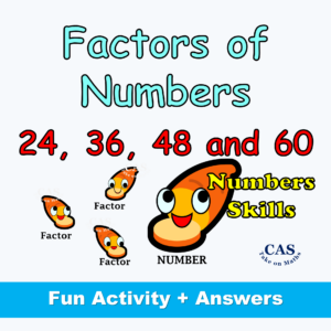 Year 4 to 6 Math Factors of Number Puzzle 1