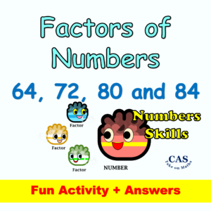 Year 4 to 6 Math Factors of Number Puzzle 2