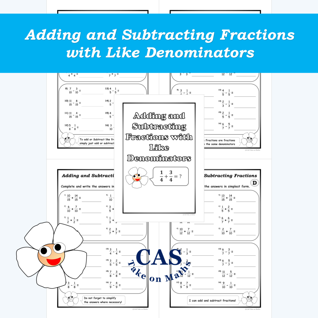 Year 2 to 5 Fractions - Adding and Subtracting Fractions with Like ...