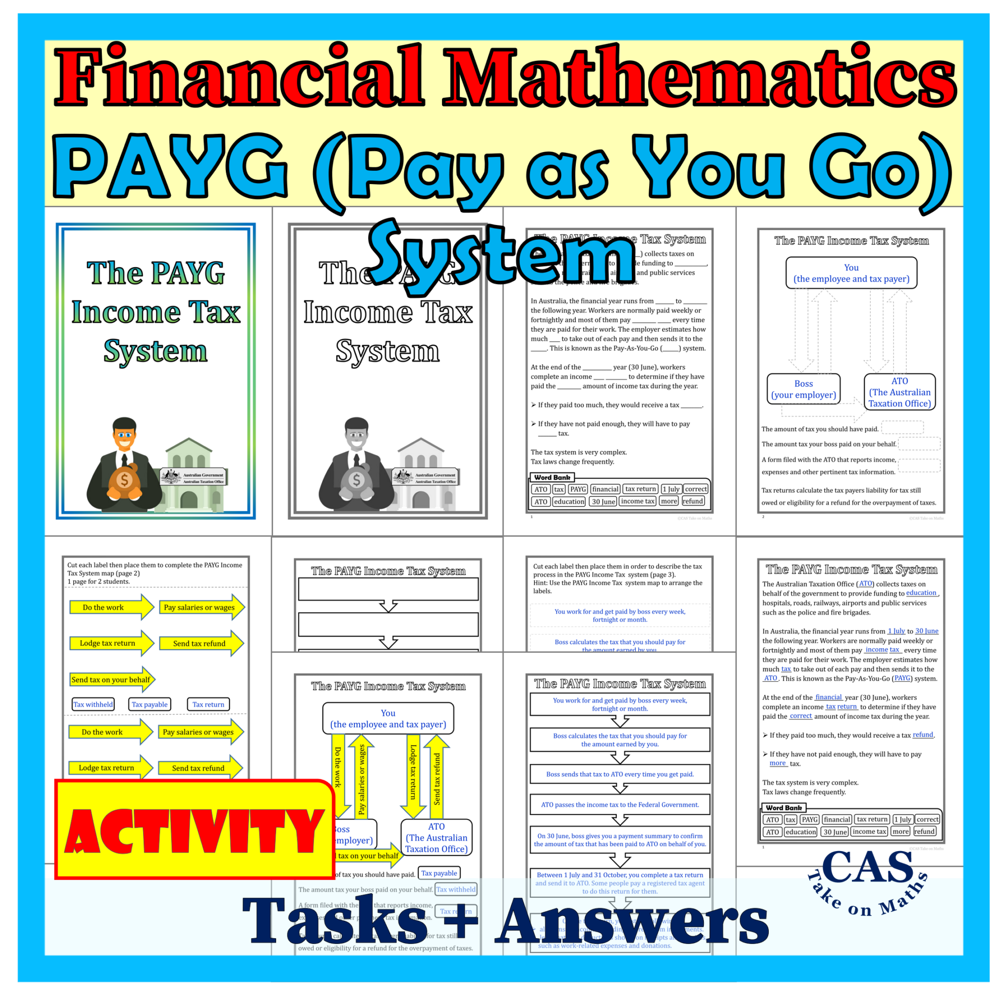 Financial Mathematics-Pay as You Go System-PAYG Tax Australia