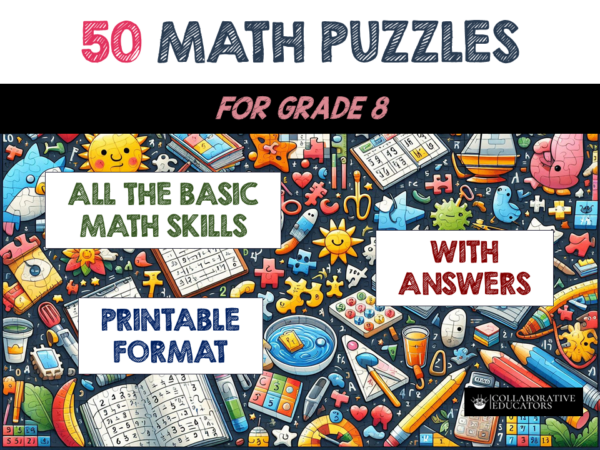 50 Math Puzzles for Grade 8 - Teacher Professional Development