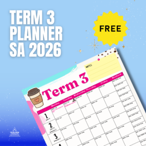FREE SA Term 3 School Planner 2026
