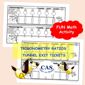 Years 9-10 Right Triangle Trigonometry Exit Ticket – Crack the Code & Escape the Tunnel!