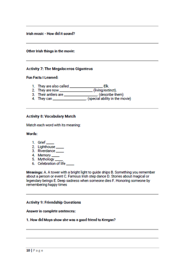'Riverdance: The Animated Adventure' 2-Hour Lesson Plan for St. Patrick ...
