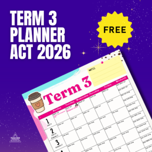 FREE ACT Term 3 School Planner 2026