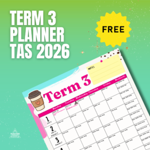 FREE TAS Term 3 School Planner 2026