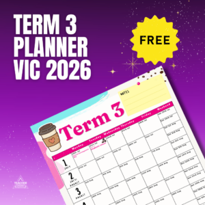 FREE VIC Term 3 School Planner 2026