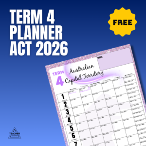 FREE ACT Term 4 School Planner 2026