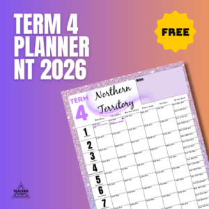 FREE NT Term 4 School Planner 2026